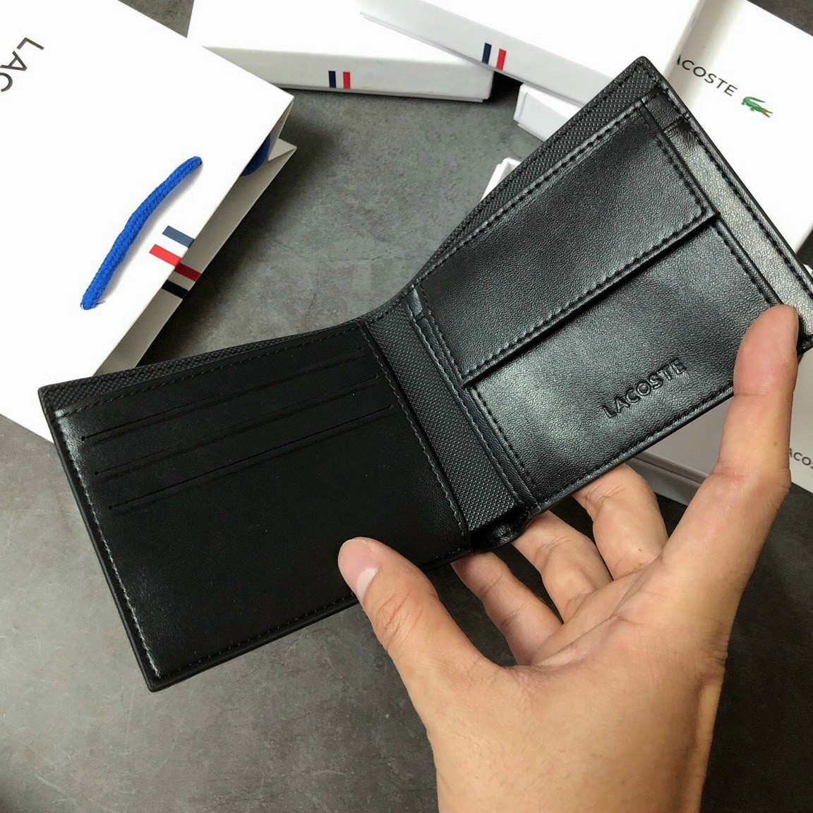 Ví nam Lacoste | Bóp nam cá sấu mẫu mới nhất 3